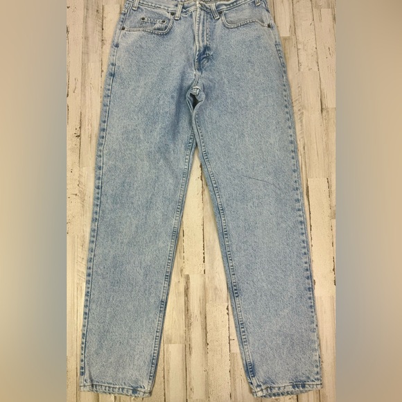 VTG 90s GAP Jeans Easy Fit USA Made Mens 34x34 Medium Wash Straight High Waist - Picture 4 of 12
